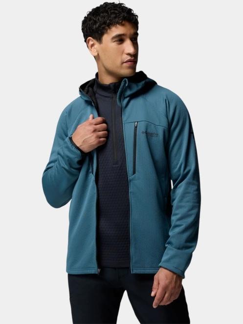 pulover polar pt. barbati Columbia Arctic Chest Bonded Full Zip  albastru 5