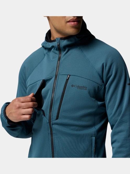 pulover polar pt. barbati Columbia Arctic Chest Bonded Full Zip  albastru 9