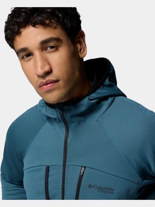 pulover polar pt. barbati Columbia Arctic Chest Bonded Full Zip  albastru 10