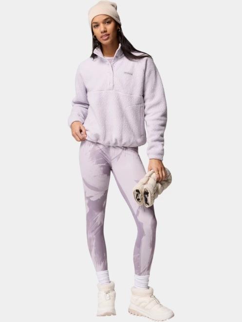 pulover polar pt. femei Columbia Jasper Ridge Pebbled Fleece Half Snap violet 5