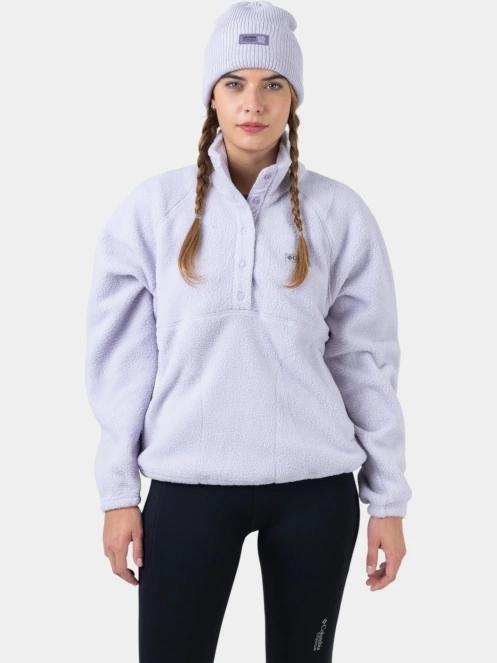 pulover polar pt. femei Columbia Jasper Ridge Pebbled Fleece Half Snap violet 10