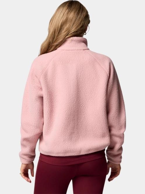 pulover polar pt. femei Columbia Jasper Ridge Pebbled Fleece Full Snap roz 3