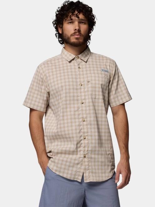 camasa cu maneci scurte pt. barbati Columbia Harbor Peak Short Sleeve Shirt nisip 2