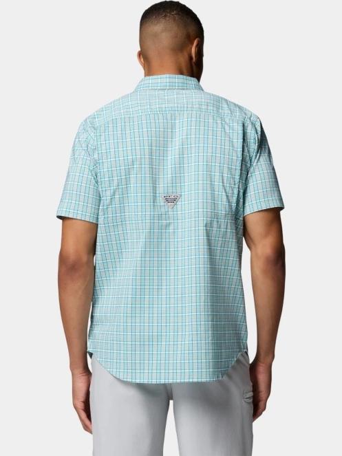 camasa cu maneci scurte pt. barbati Columbia Harbor Peak Short Sleeve Shirt albastru deschis 4