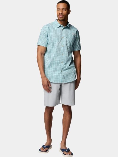 camasa cu maneci scurte pt. barbati Columbia Harbor Peak Short Sleeve Shirt albastru deschis 5
