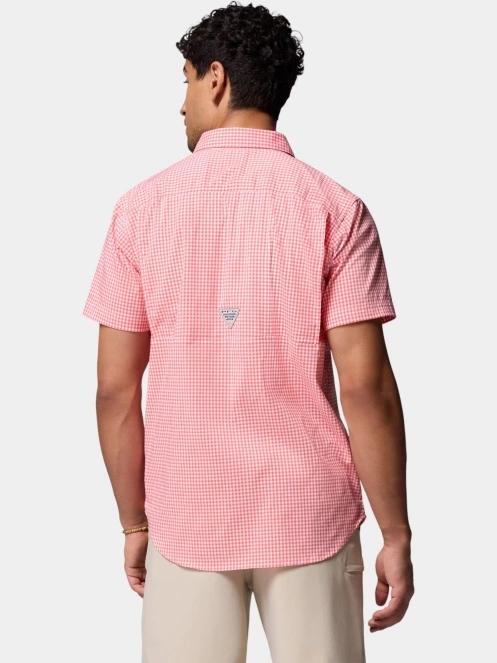 camasa cu maneci scurte pt. barbati Columbia Harbor Peak Short Sleeve Shirt roz 4