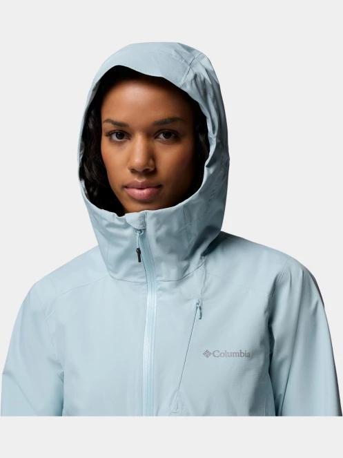 haine de ploaie pt. femei Columbia Trailborne 2.5L Shell albastru deschis 11