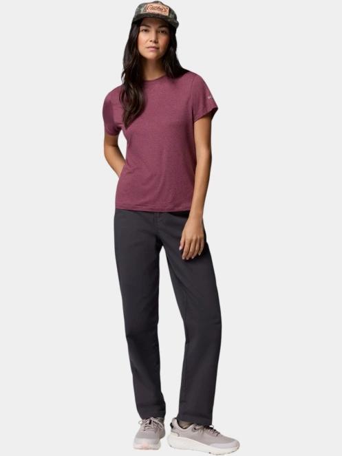tricou pentru sport, cu maneci scurte pt. femei Columbia Parsons Point  Short Sleeve Logo Tee violet 5