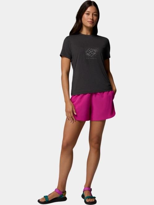 tricou cu maneci scurte pt. femei Columbia Parsons Point Short Sleeve Graphic Tee negru 5