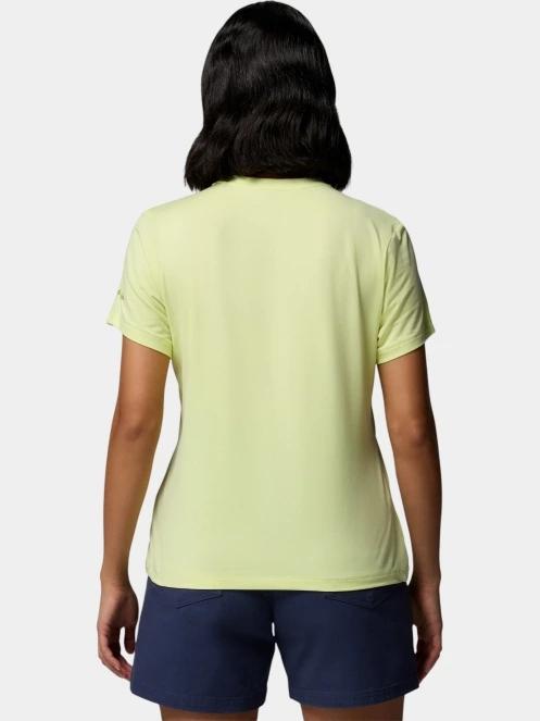 tricou cu maneci scurte pt. femei Columbia Parsons Point Short Sleeve Graphic Tee galben 4