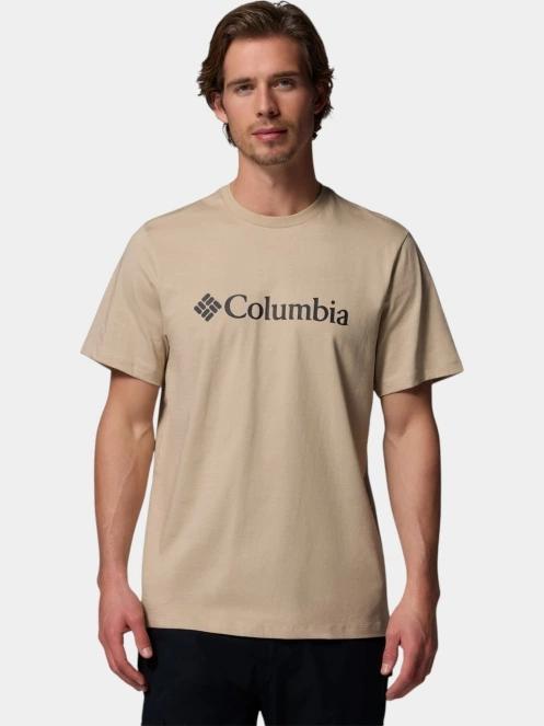 tricou cu maneci scurte pt. barbati Columbia CSC Basic Logo Tee nisip 2