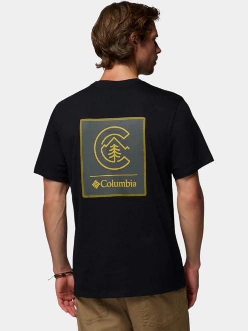 tricou cu maneci scurte pt. barbati Columbia CSC Logo Back Tee negru 4