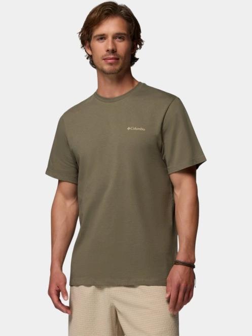 tricou cu maneci scurte pt. barbati Columbia CSC Logo Back Tee verde 2