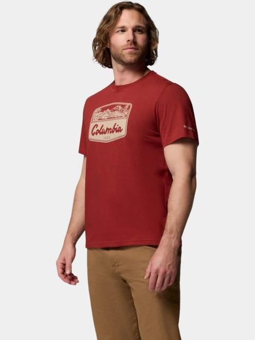 tricou cu maneci scurte pt. barbati Columbia CSC Seasonal Graphic Tee rosu 3