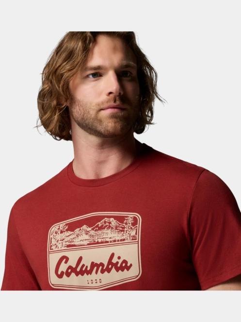tricou cu maneci scurte pt. barbati Columbia CSC Seasonal Graphic Tee rosu 6