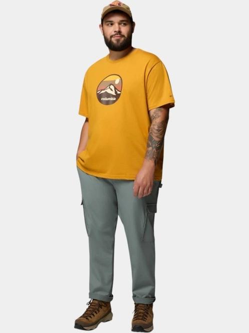 tricou cu maneci scurte pt. barbati Columbia CSC Seasonal Graphic Tee galben 5