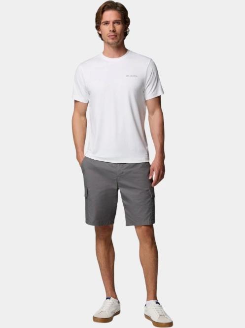 tricou pentru sport, cu maneci scurte pt. barbati Columbia Parsons Point Short Sleeve Logo Tee alb 5