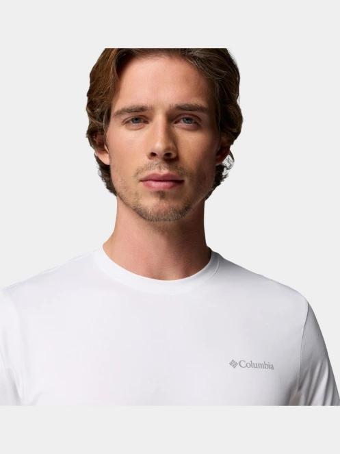 tricou pentru sport, cu maneci scurte pt. barbati Columbia Parsons Point Short Sleeve Logo Tee alb 6