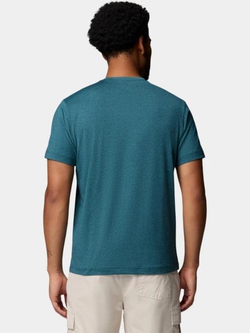 tricou pentru sport, cu maneci scurte pt. barbati Columbia Parsons Point Short Sleeve Logo Tee albastru 4