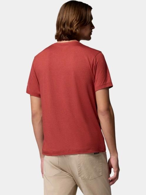 tricou pentru sport, cu maneci scurte pt. barbati Columbia Parsons Point  Short Sleeve Logo Tee rosu 4