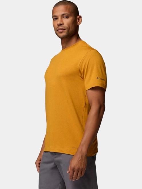 tricou pentru sport, cu maneci scurte pt. barbati Columbia Parsons Point  Short Sleeve Logo Tee portocaliu 3