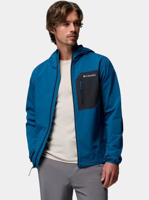 pulover softshell pt. barbati Columbia Tall Heights III Hooded Softshell albastru 6