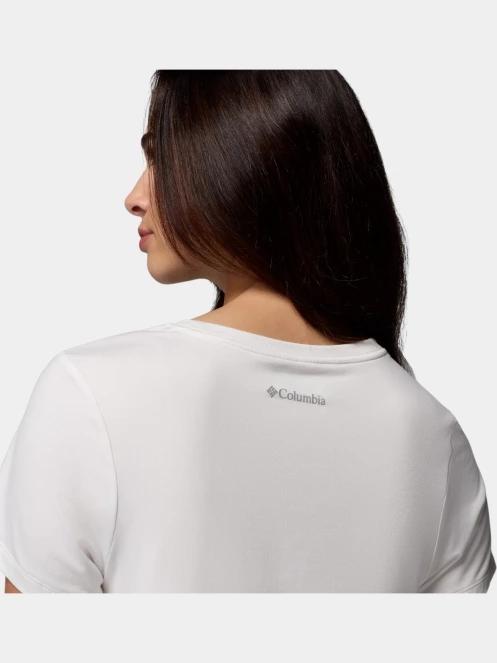 tricou cu maneci scurte pt. femei Columbia Parsons Point Short Sleeve Tee alb 7