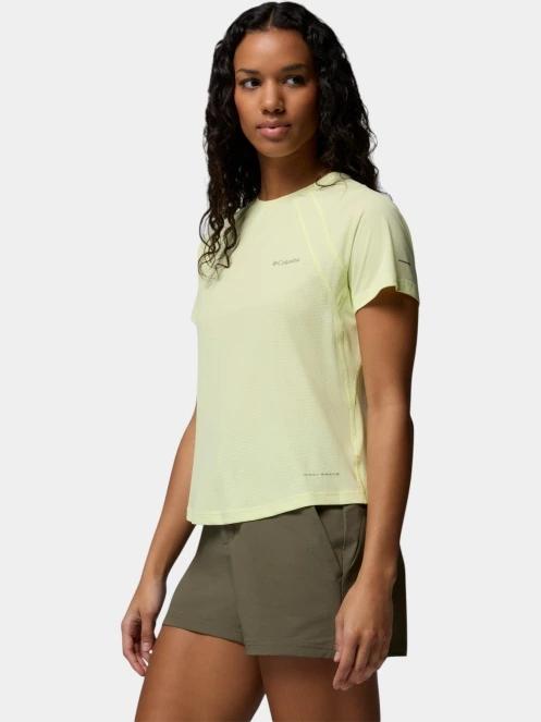 tricou pentru sport, cu maneci scurte pt. femei Columbia Stealth Spring Short Sleeve Tee galben 3