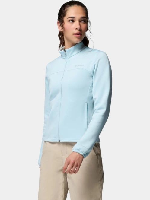 pulover polar pt. femei Columbia Sloan Crest Spacer Fleece Full Zip albastru deschis 3
