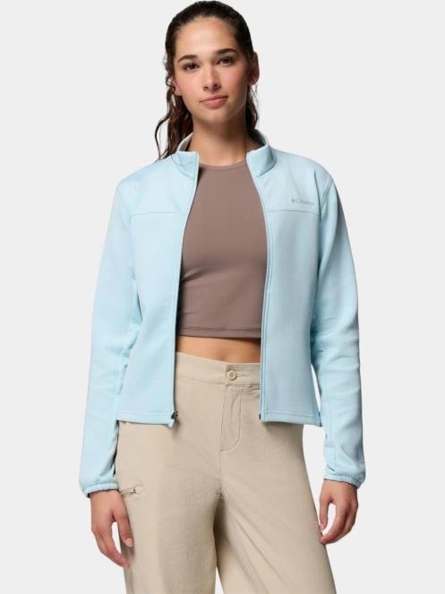 pulover polar pt. femei Columbia Sloan Crest Spacer Fleece Full Zip albastru deschis 6
