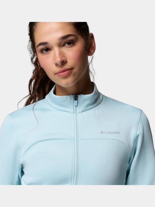 pulover polar pt. femei Columbia Sloan Crest Spacer Fleece Full Zip albastru deschis 7
