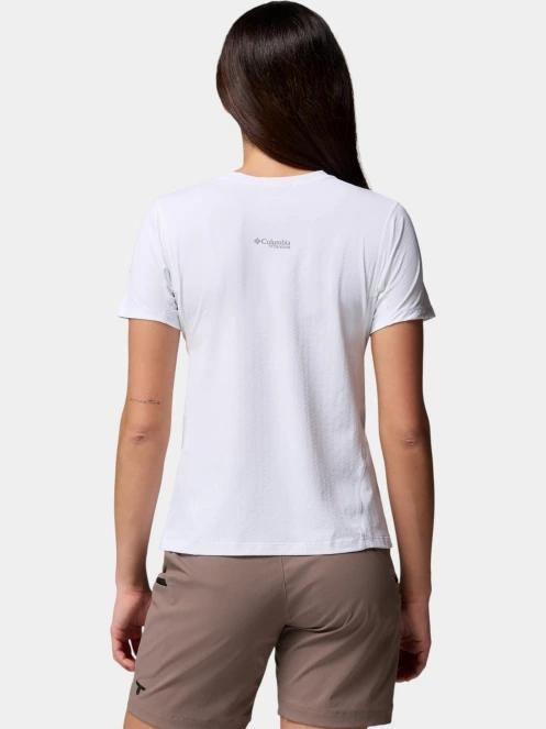 tricou pentru sport, cu maneci scurte pt. femei Columbia Diamond Peak Pro Short Sleeve Shirt alb 4
