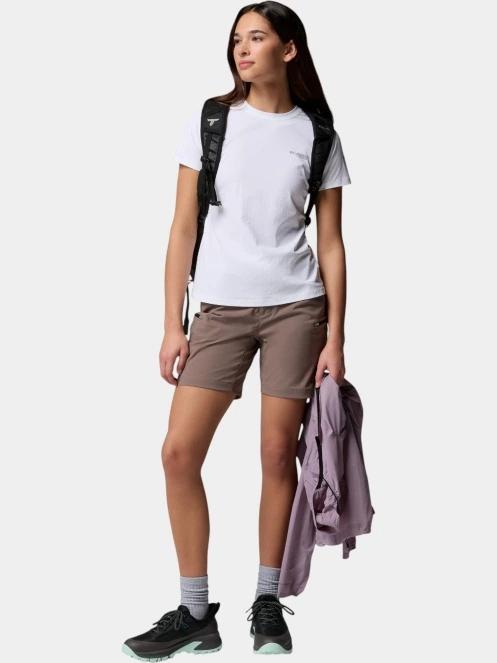 tricou pentru sport, cu maneci scurte pt. femei Columbia Diamond Peak Pro Short Sleeve Shirt alb 5