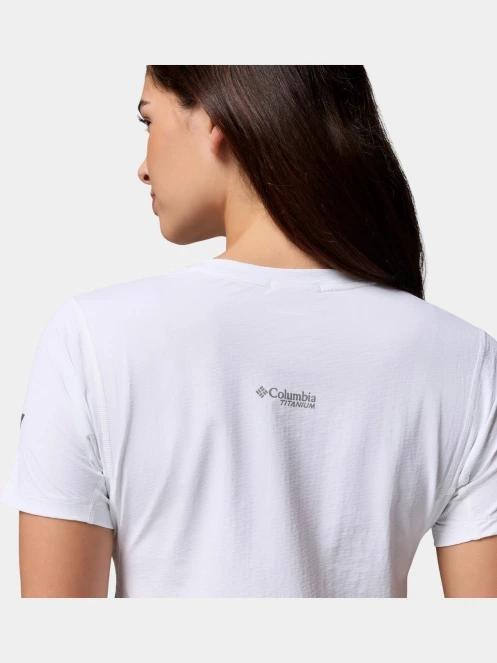 tricou pentru sport, cu maneci scurte pt. femei Columbia Diamond Peak Pro Short Sleeve Shirt alb 7