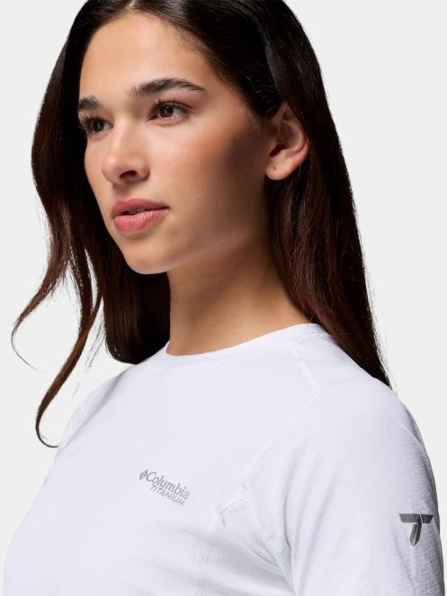tricou pentru sport, cu maneci scurte pt. femei Columbia Diamond Peak Pro Short Sleeve Shirt alb 8