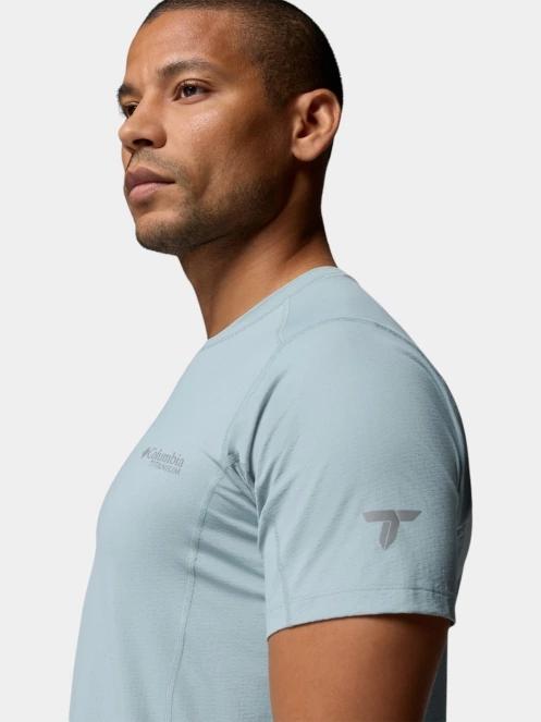 tricou pentru sport, cu maneci scurte pt. barbati Columbia Diamond Peak Pro Short Sleeve albastru deschis 6