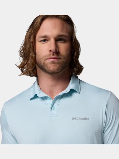 tricou cu guler pt. barbati Columbia Parsons Point Polo albastru deschis 6