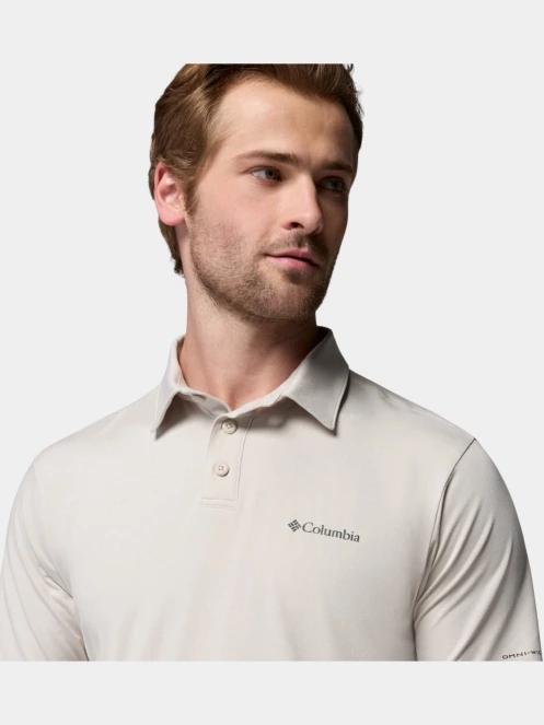 tricou cu guler pt. barbati Columbia Parsons Point Polo nisip 6