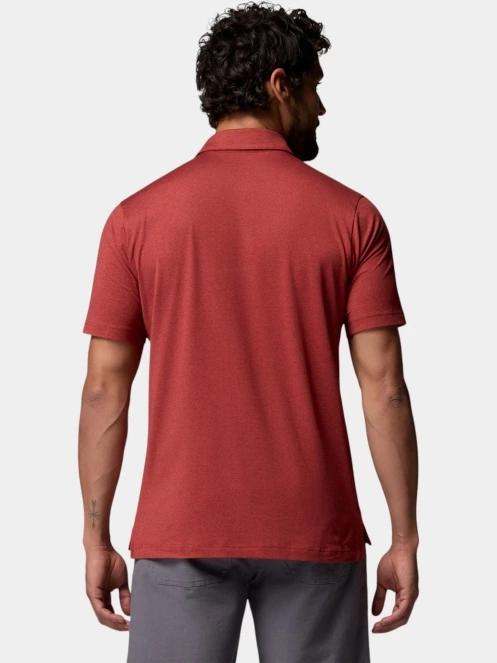 tricou cu guler pt. barbati Columbia Parsons Point Polo rosu 4