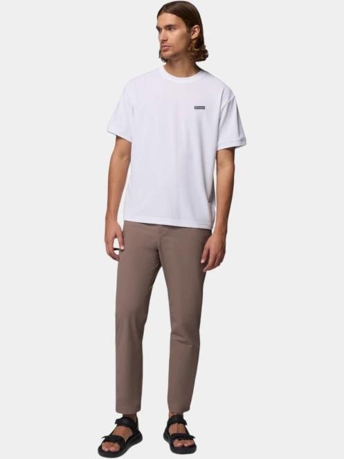 tricou pentru sport, cu maneci scurte pt. barbati Columbia Chill Creek Knit Tee alb 5