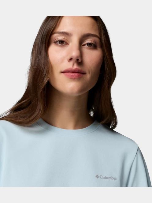 tricou cu maneci scurte pt. femei Columbia Chill Creek Pique Short Sleeve Tee albastru deschis 6