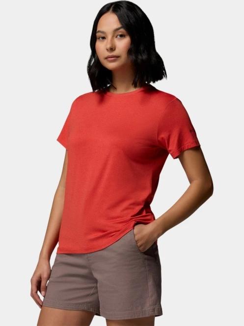 tricou cu maneci scurte pt. femei Columbia Parsons Point Back Graphic Tee rosu 3