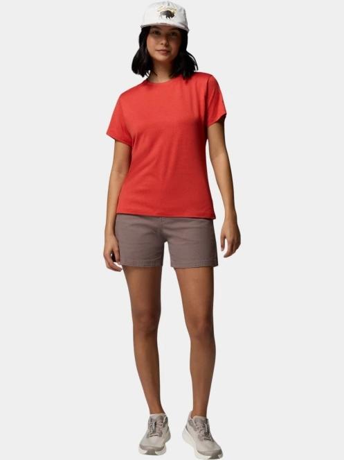 tricou cu maneci scurte pt. femei Columbia Parsons Point Back Graphic Tee rosu 5