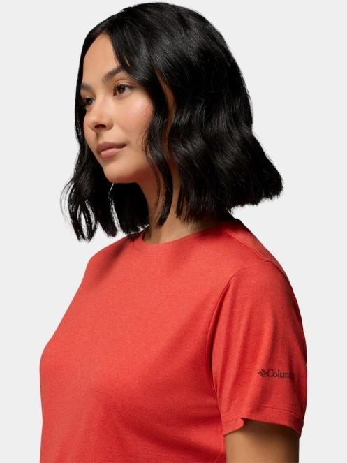 tricou cu maneci scurte pt. femei Columbia Parsons Point Back Graphic Tee rosu 7