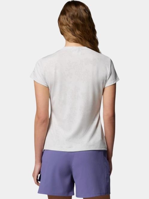 tricou pentru sport, cu maneci scurte pt. femei Columbia Bluebird Canyon II Short Sleeve Crew alb 4