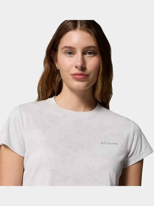 tricou pentru sport, cu maneci scurte pt. femei Columbia Bluebird Canyon II Short Sleeve Crew alb 6