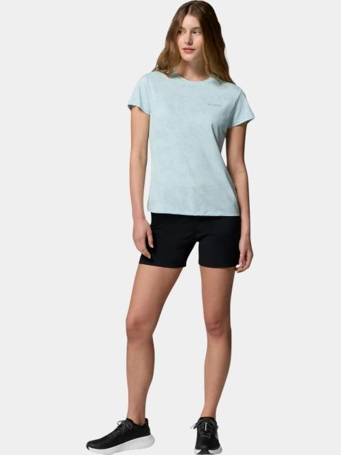 tricou pentru sport, cu maneci scurte pt. femei Columbia Bluebird Canyon II Short Sleeve Crew albastru deschis 5