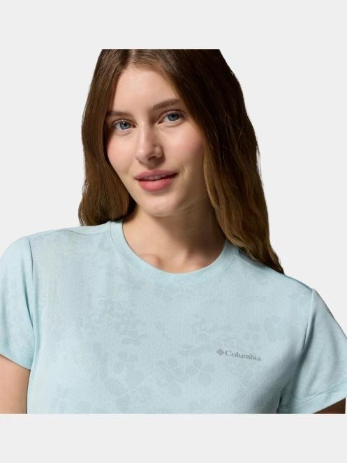 tricou pentru sport, cu maneci scurte pt. femei Columbia Bluebird Canyon II Short Sleeve Crew albastru deschis 6