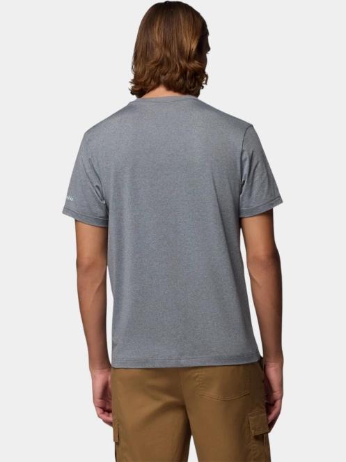 tricou pentru sport, cu maneci scurte pt. barbati Columbia Parsons Point Short Sleeve Graphic Tee gri 4