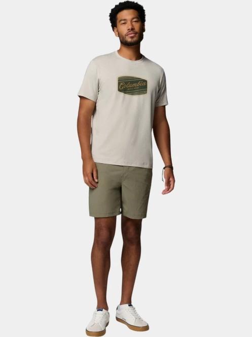 tricou pentru sport, cu maneci scurte pt. barbati Columbia Parsons Point Short Sleeve Graphic Tee nisip 5